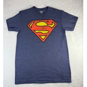 Superman Logo T-shirt Mens Small Graphic Print DC Comics‎ Superhero Costume